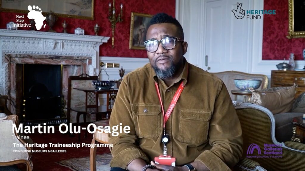 martin olu osagie community heritage leadership trainee @museumandgallaryedinburgh