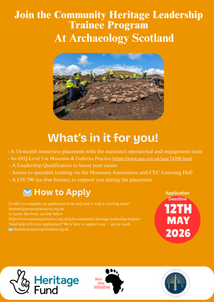 at archaeology scotland placement advert